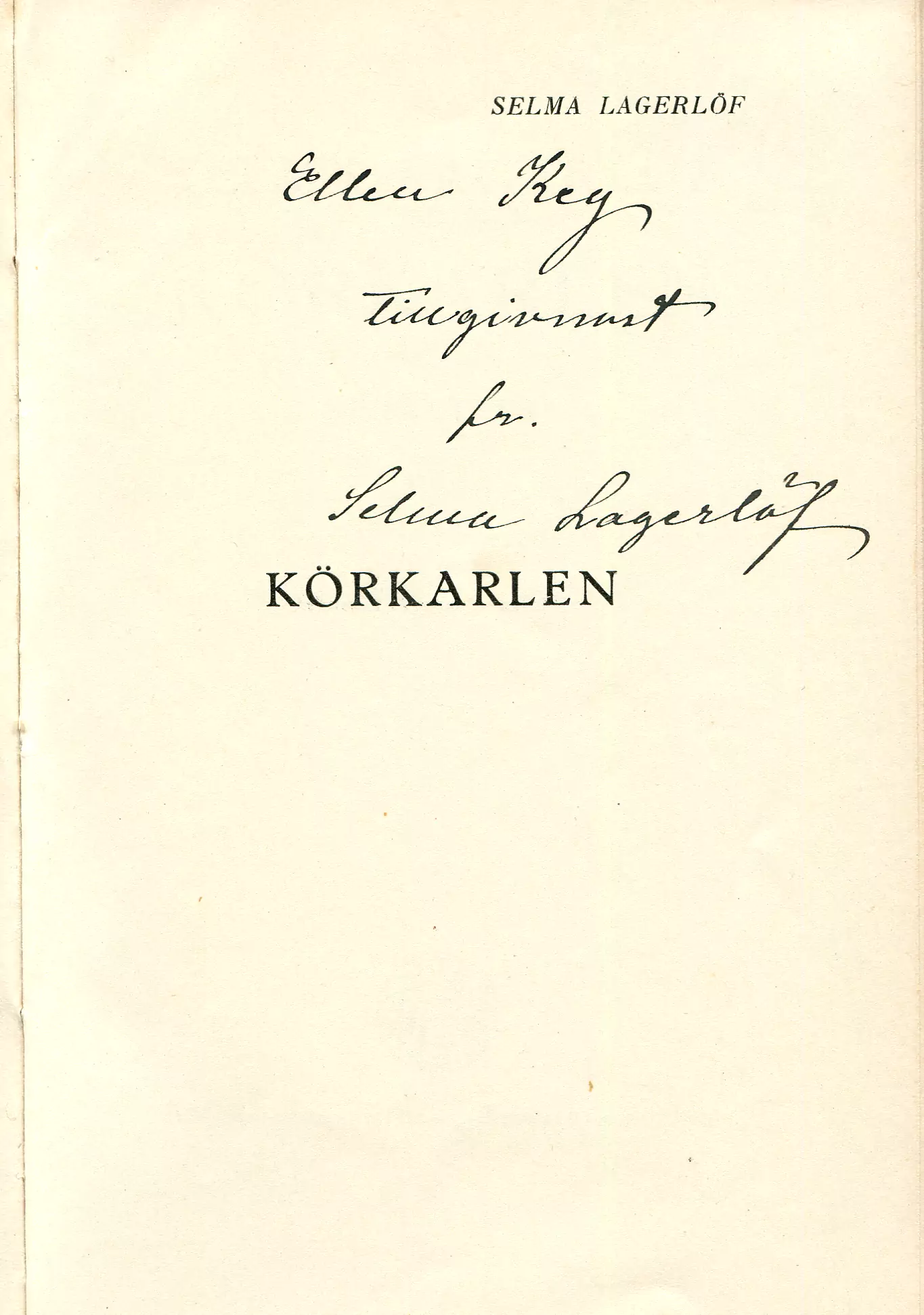 Körkarlen , Stockholm 1921