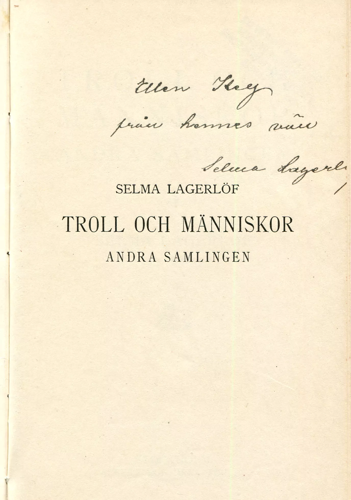 Troll och människor Saml. 2, Stockholm 1921