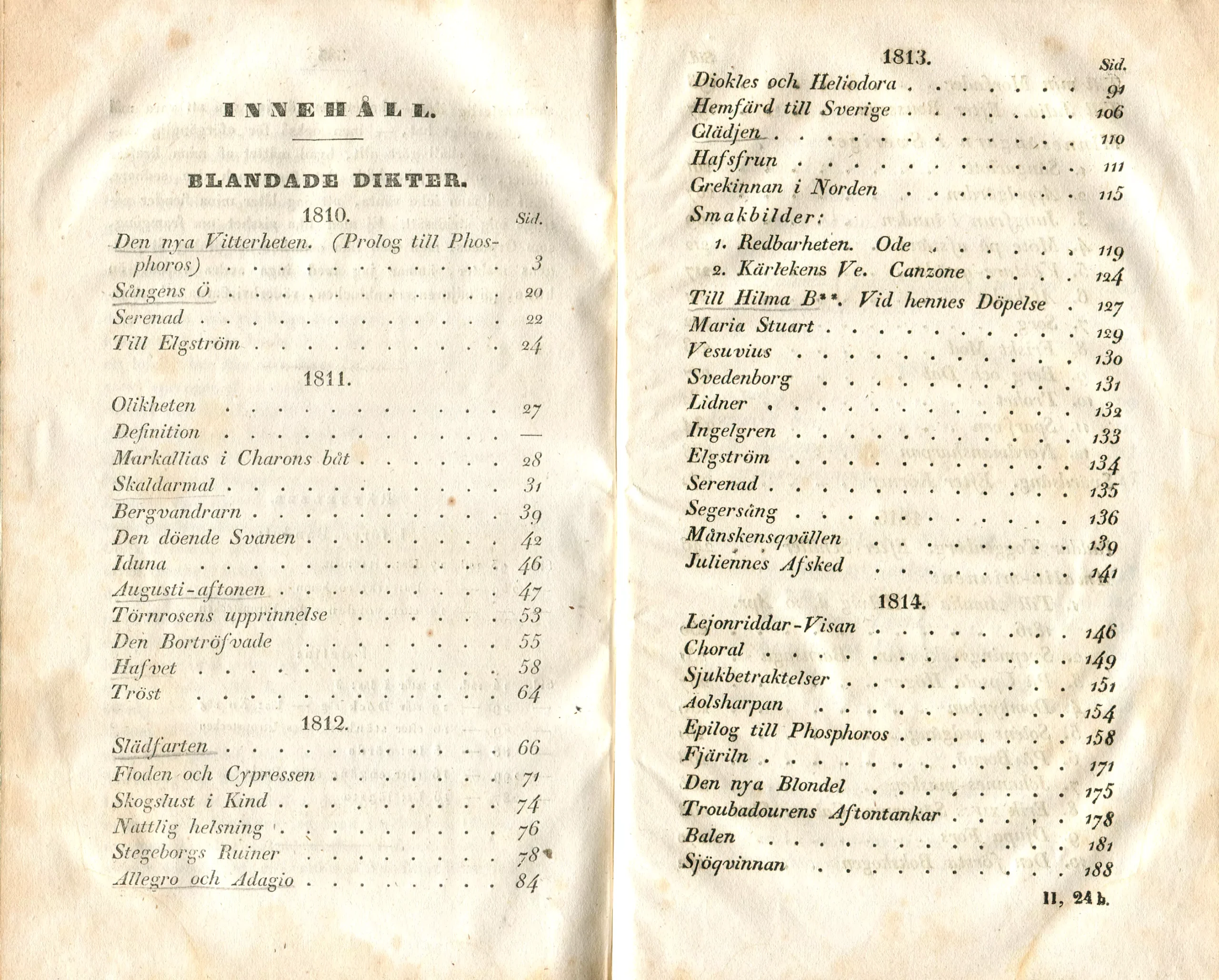 Samlade dikter Bd 2, Upsala 1838