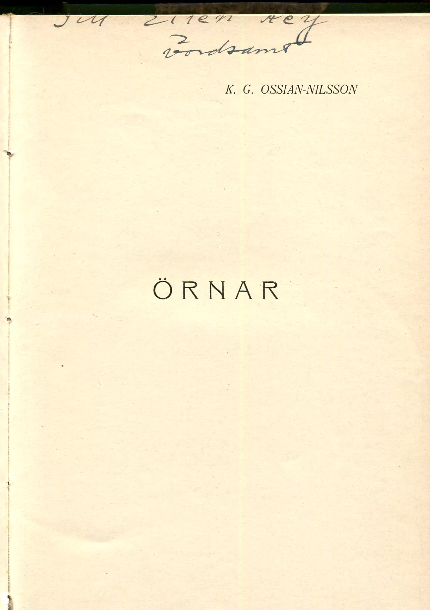 Örnar , Stockholm 1902