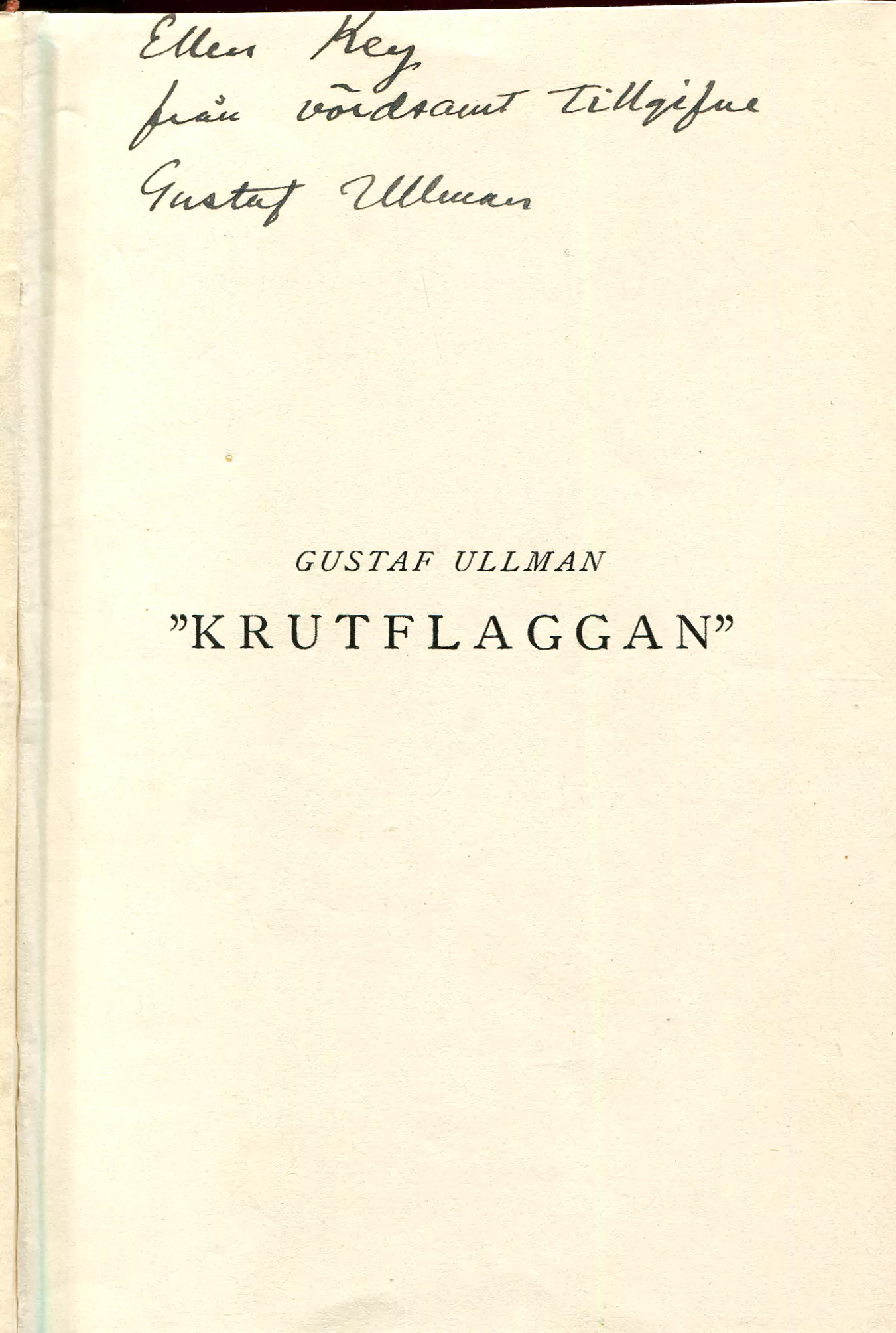 "Krutflaggan", Stockholm 1923