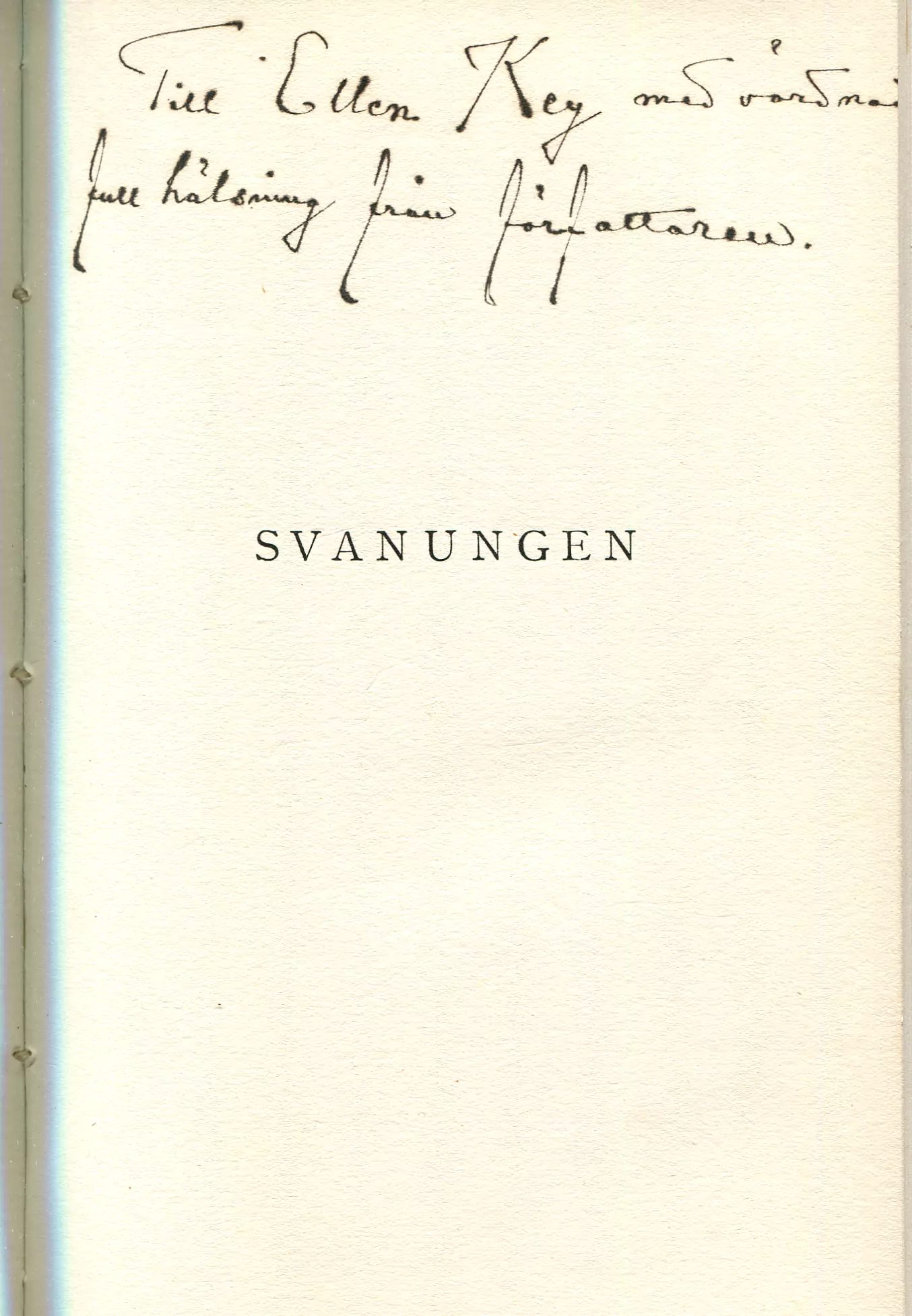 Svanungen , Stockholm 1916