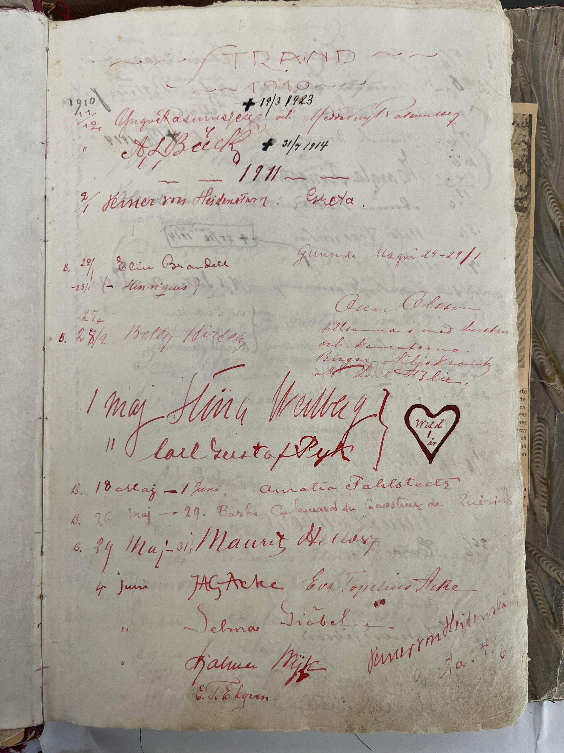 Gästbok original sid 1 dec 1910-juni 1911