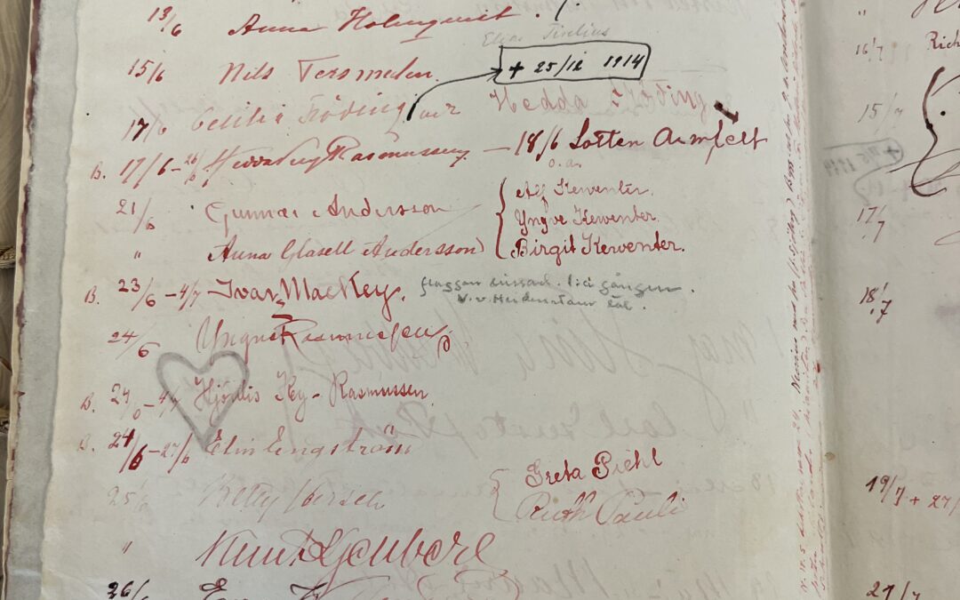 Gastbok original sid 2 Juni-1911 juli-1911